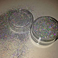 Glitter Holográfico Ultrafino .08 - 10g - Prata
