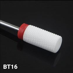 Broca de Cerâmica - Barril - BT16 - Topo Plano - Vermelha