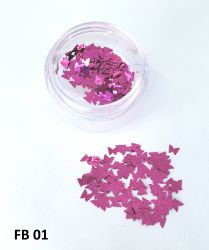 Borboletas para Decoração de Unhas - FB01 - Pink