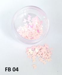 Borboletas para Decoração de Unhas - FB04 - Rosa