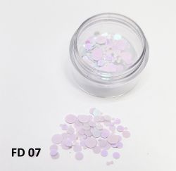 Glitter Flocado Para Encapsular Unhas - 3g - FD07 - Ab White
