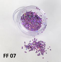 Glitter Flocado Pequeno Para Encapsular Unhas - 3g - FF07 - Lilás Escuro