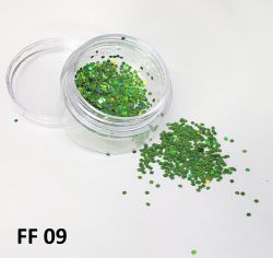 Glitter Flocado Pequeno Para Encapsular Unhas - 3g - FF09 - Verde
