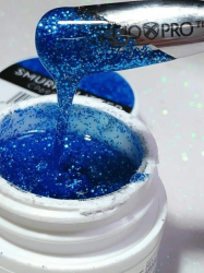 CUCCIO - Gel Sparkle com Glitter Led/Uv  7g - Smurf Glitter