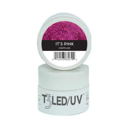 CUCCIO - Gel Sparkle com Glitter Led/Uv  7g - It`s Pink