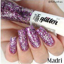 HITS - Esmalte Glitter 8ml - Coleção Glitter World - Madri