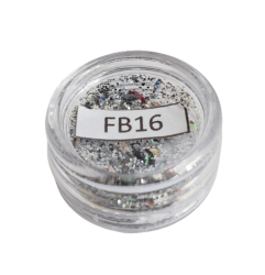 Glitter Flocado Médio Para Encapsular Unhas - 3g - FB16 - Prata