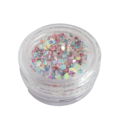 Glitter Flocado Médio Para Encapsular Unhas - 3g - FB10 - Colorido