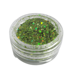 Glitter Flocado Pequeno Para Encapsular Unhas - 3g - FB31 - Verde
