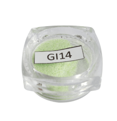 Glitter Ultrafino Iridiscent - 3g - GI14 - Verde Menta