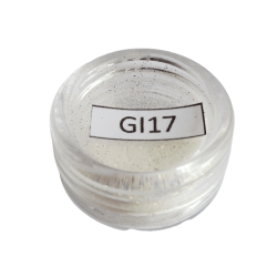 Glitter Ultrafino Iridiscent - 3g - GI17 - Branco
