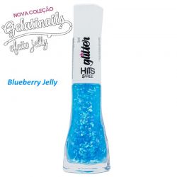 HITS - Esmalte Glitter 5Free - 8ml - Coleção Gelatinails - Blueberry Jelly - 03/25