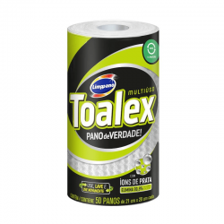 TOALEX - Pano Multiuso Reutilizável - Rolo com Íons de Prata - 50 un